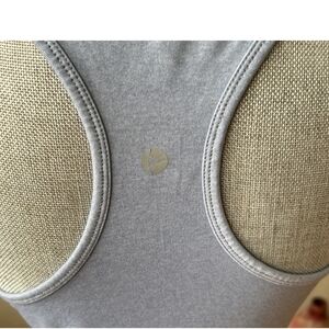 90 Degree By Reflex Light Gray Athletic Tank with Subtle Logo